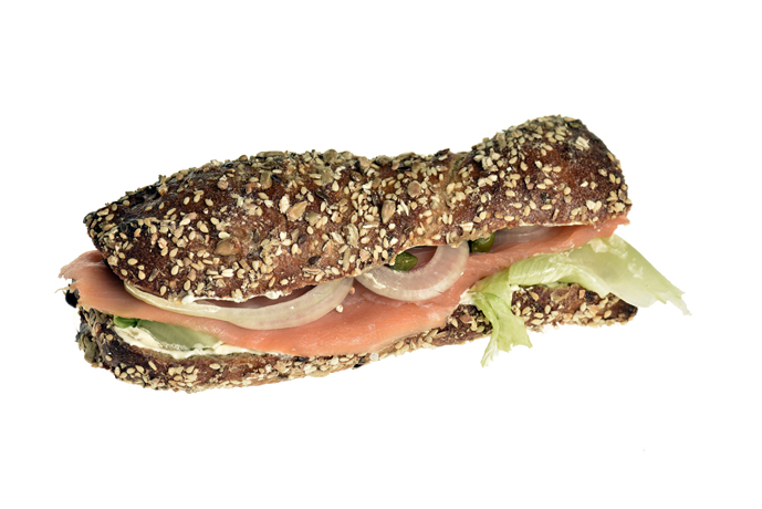 Sandwich mit Lachs